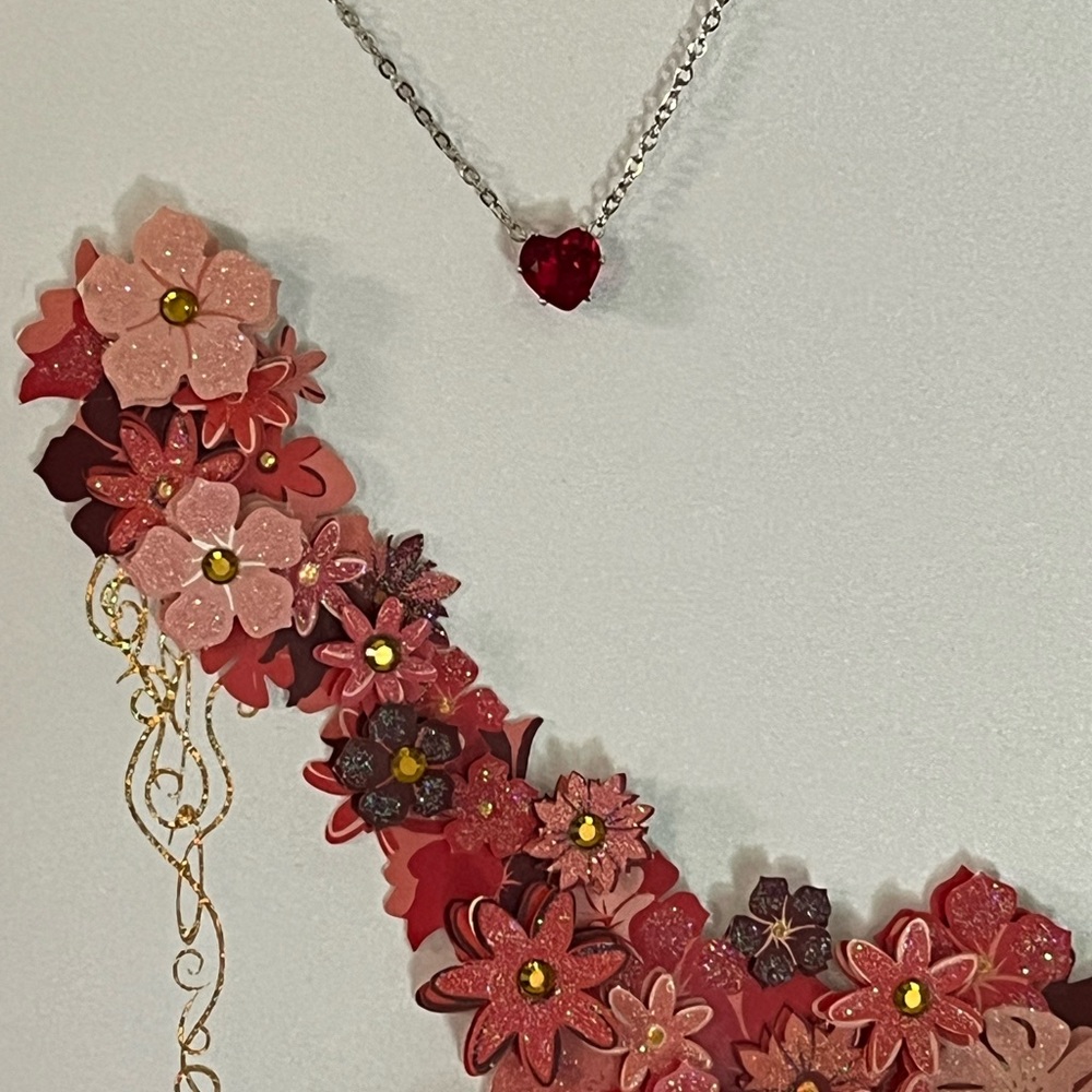 Ruby red necklace